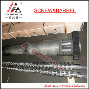 Conical twin screw and barrel for Beier plastic processing machinery